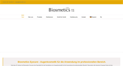 Desktop Screenshot of biosmetics.de